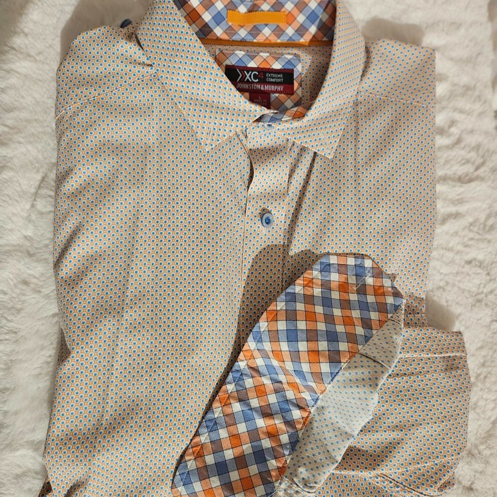 Johnston & Murphy XC4 Extreme Comfort Long-sleeved Casual Shirt